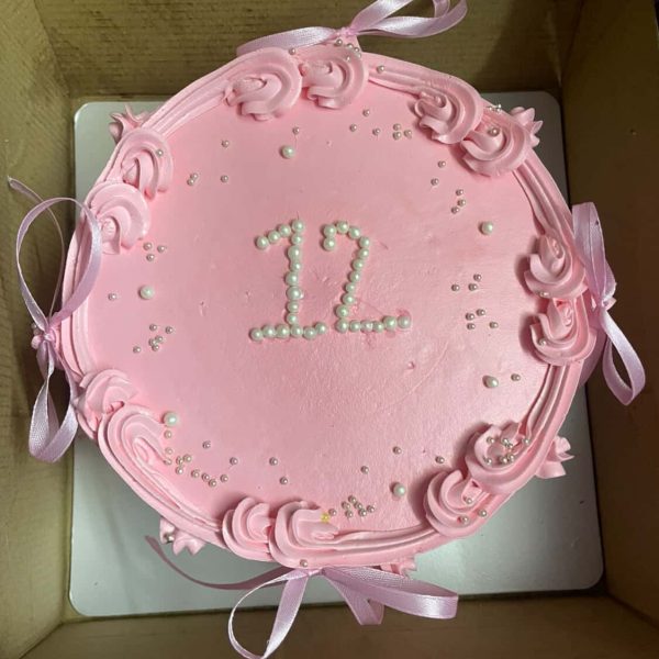 2 Pound Pink Color Cake